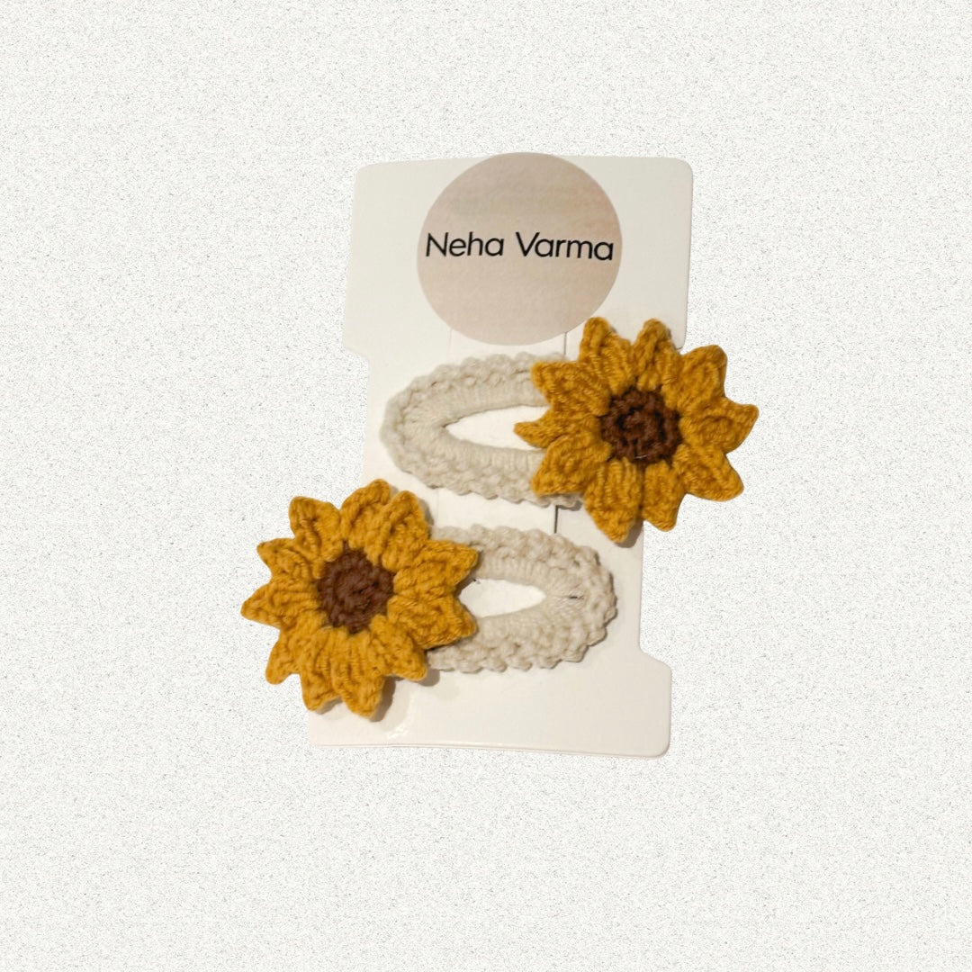 Sunflower Snap Clips