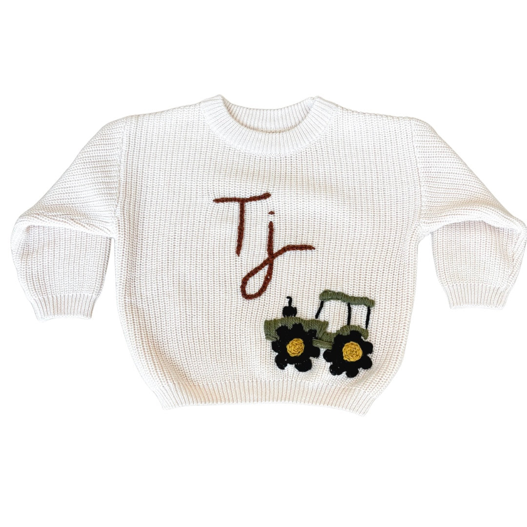 Personalised Tractor Jumper