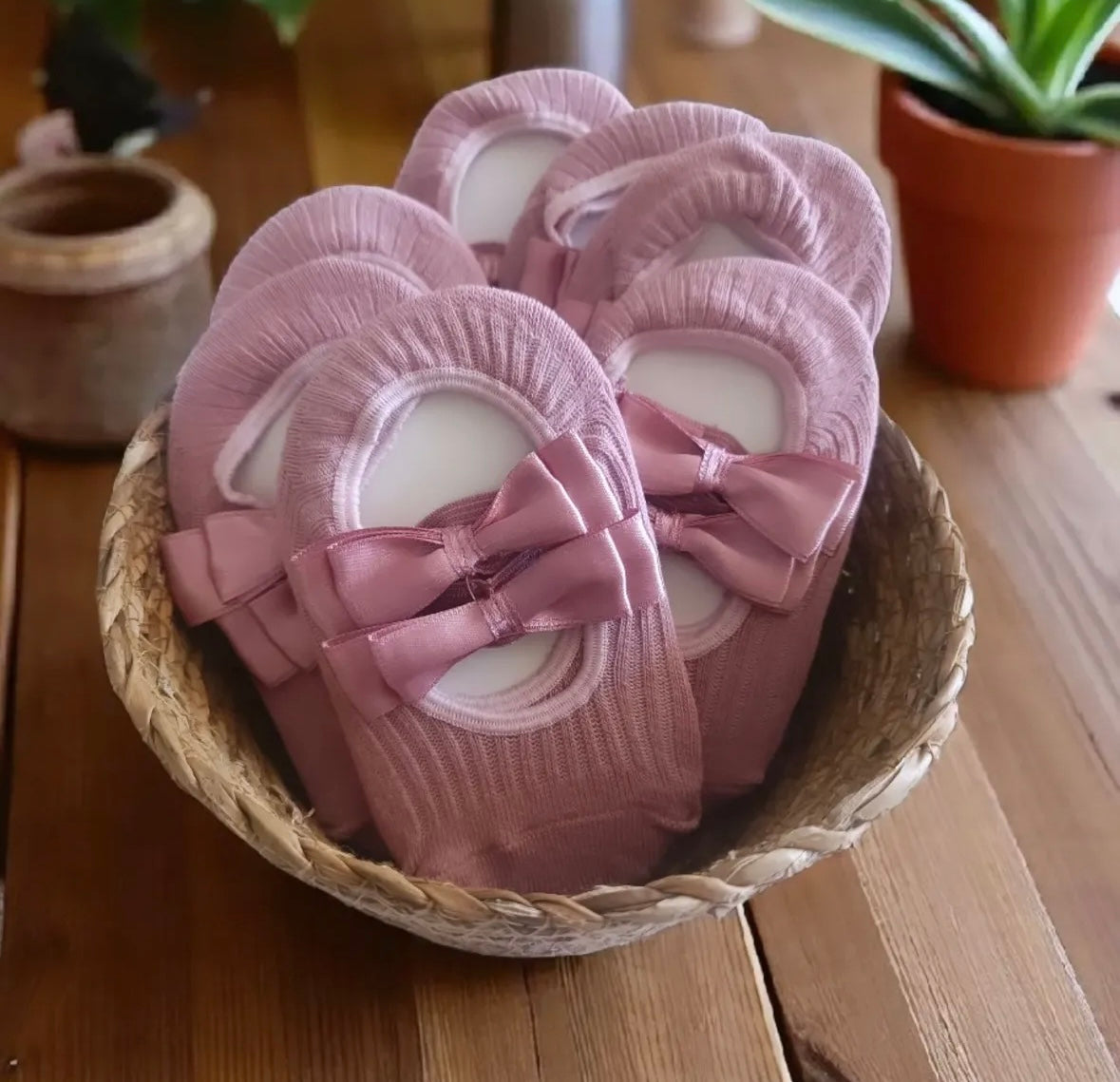 Rose ballerina socks