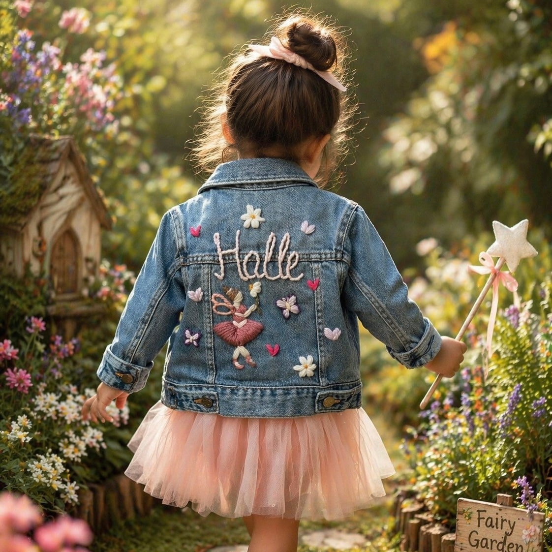 Personalised Fairy Denim Jacket