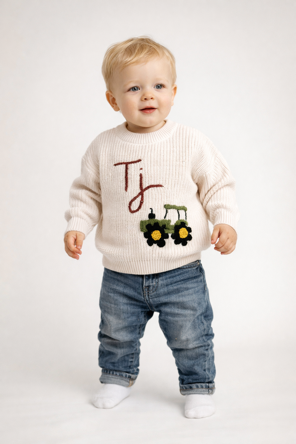 Personalised Tractor Jumper