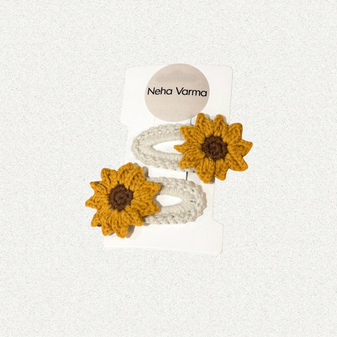 Sunflower Snap Clips