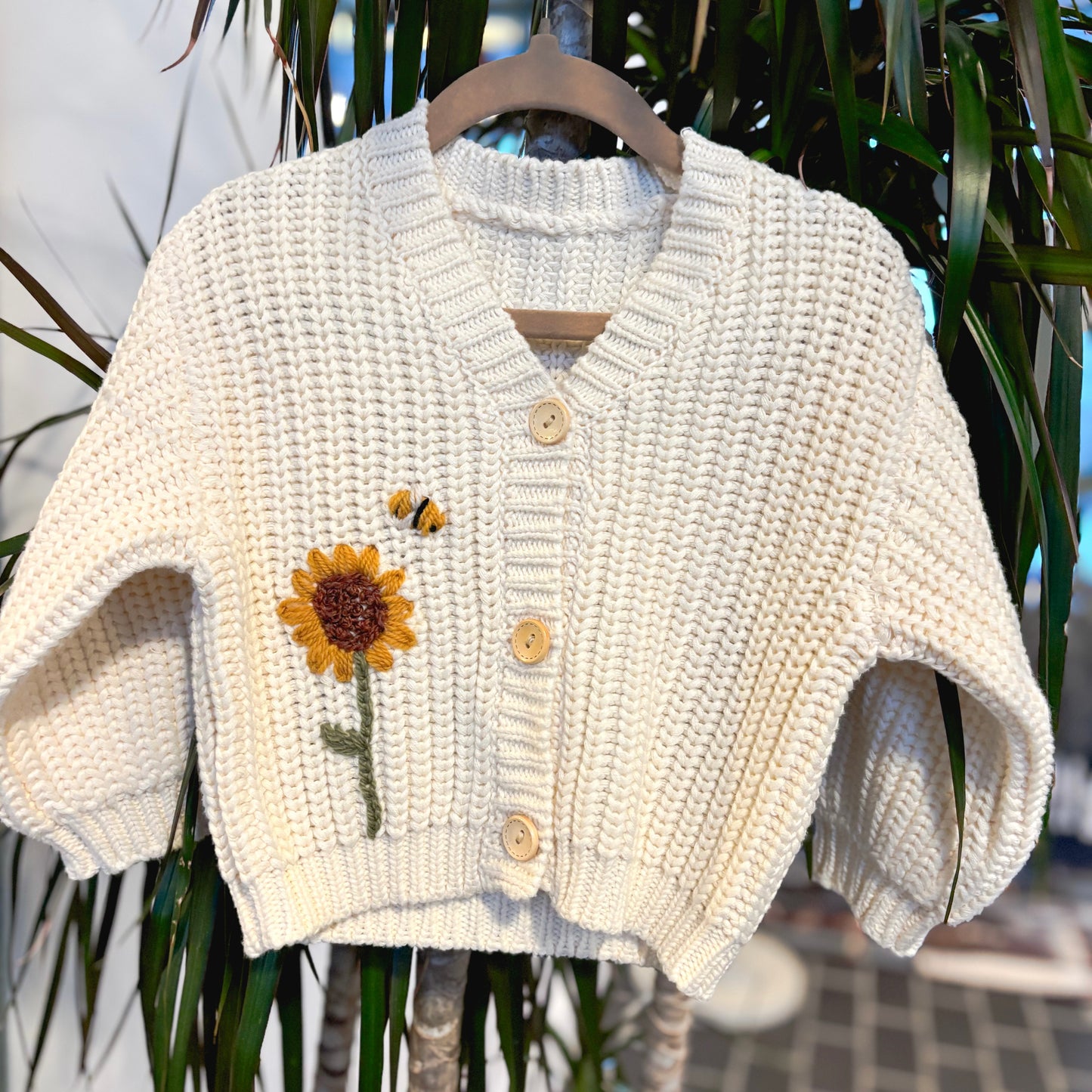 Personalised Sunflower Cardigan