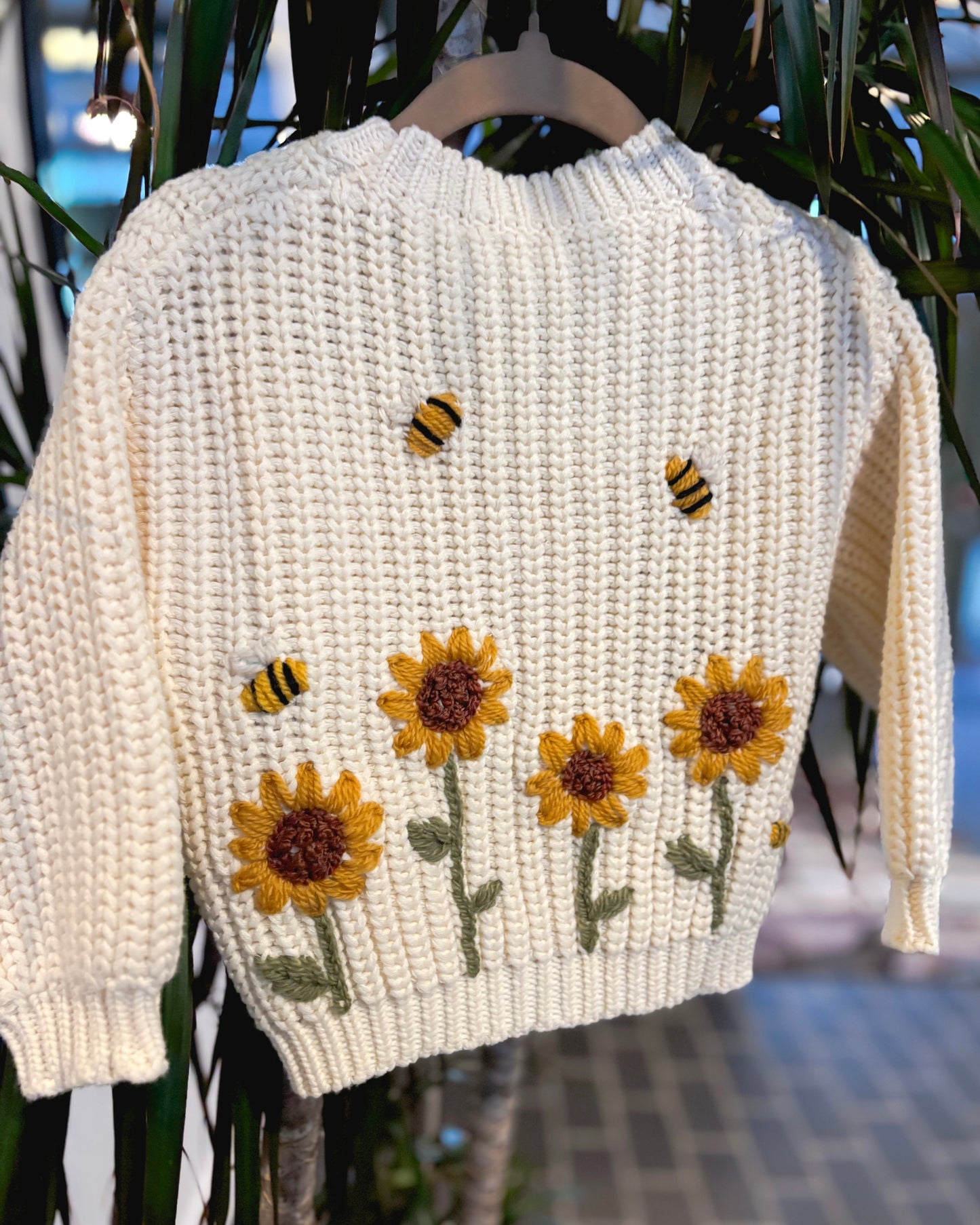 Personalised Sunflower Cardigan