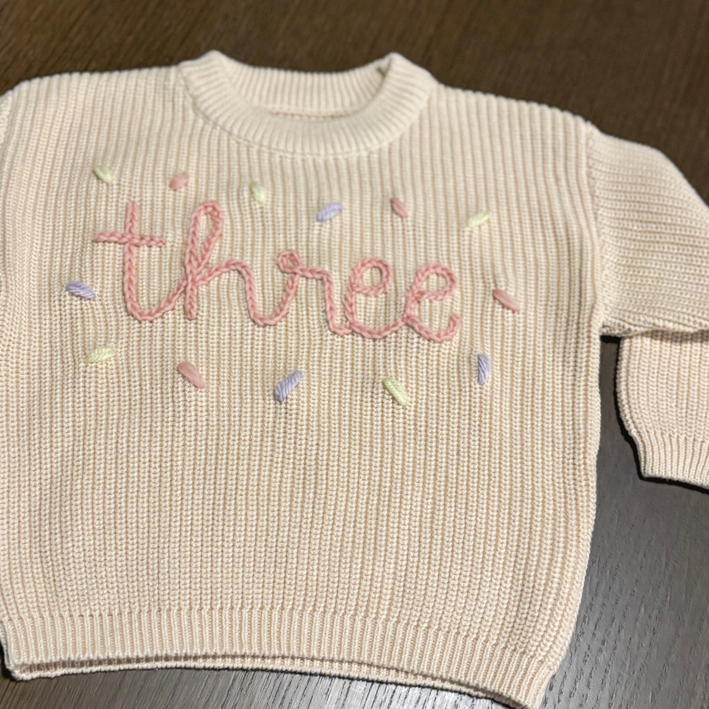 Personalised Confetti Sweater