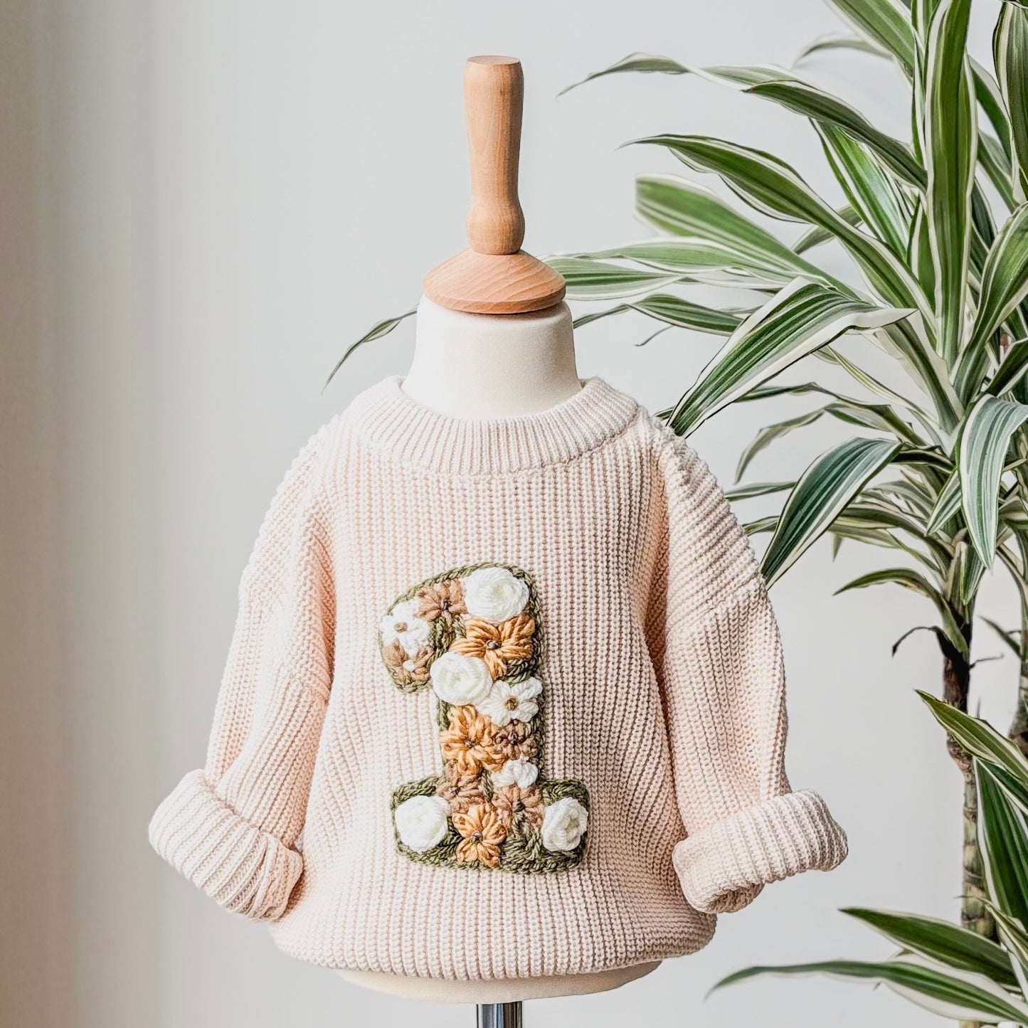 Floral Number Milestone Jumper