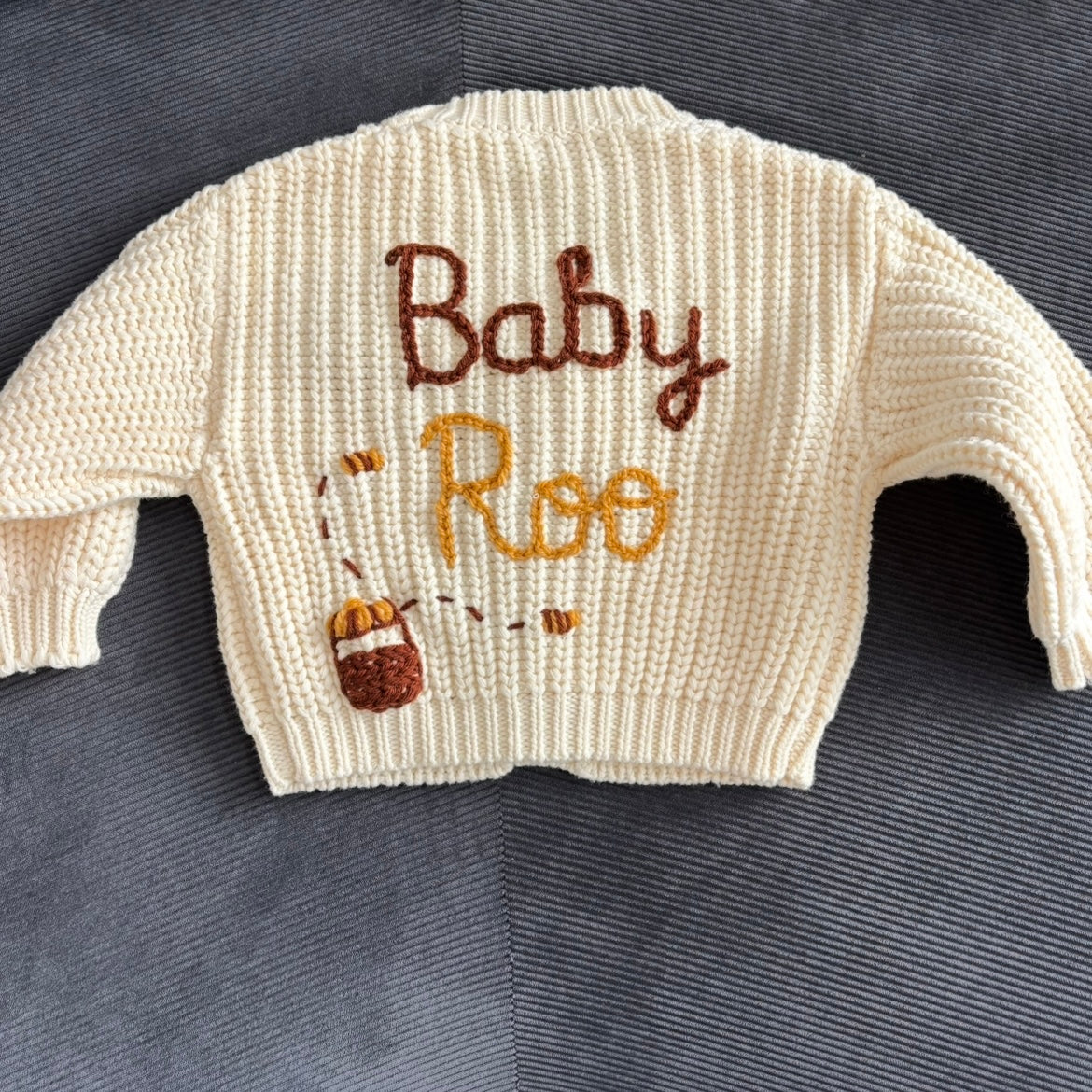 Personalised Honey Bear Cardigan