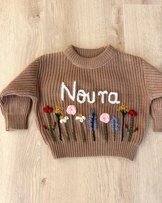 Earthy wildflower jumper