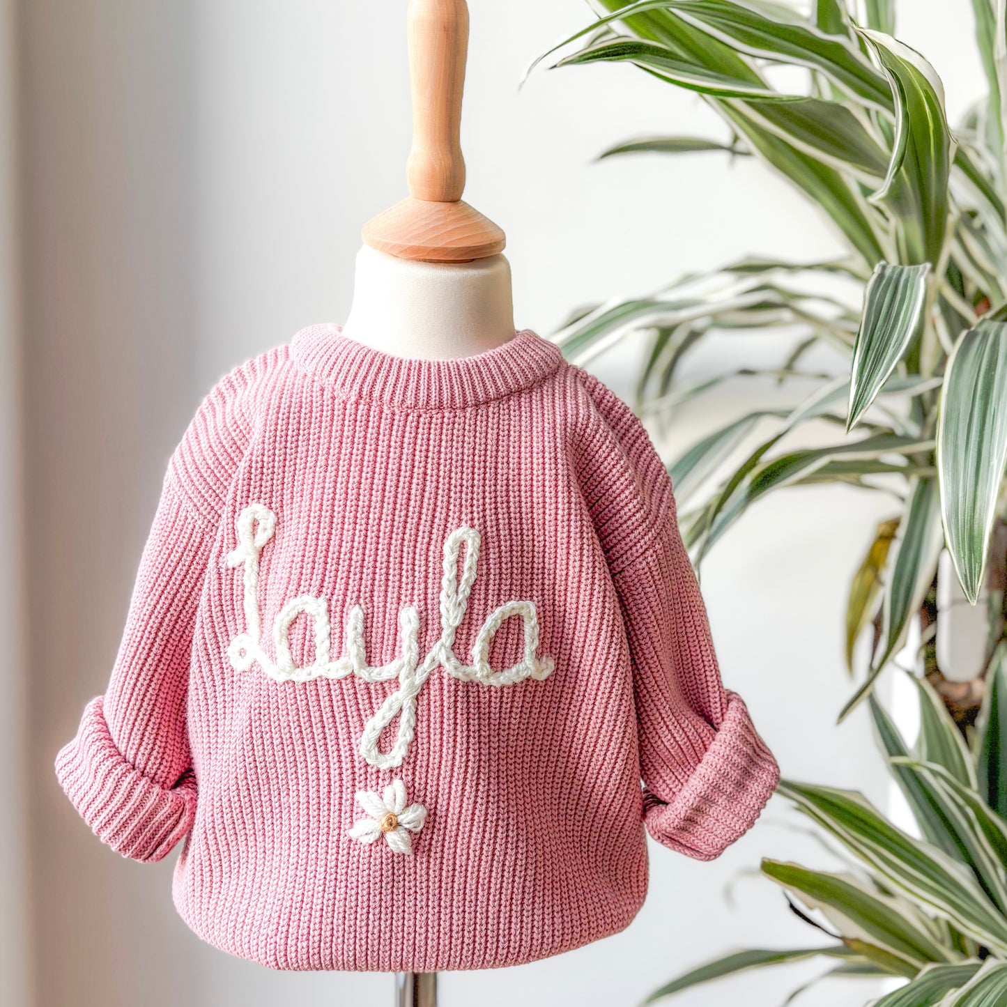 Dusky pink daisy Jumper