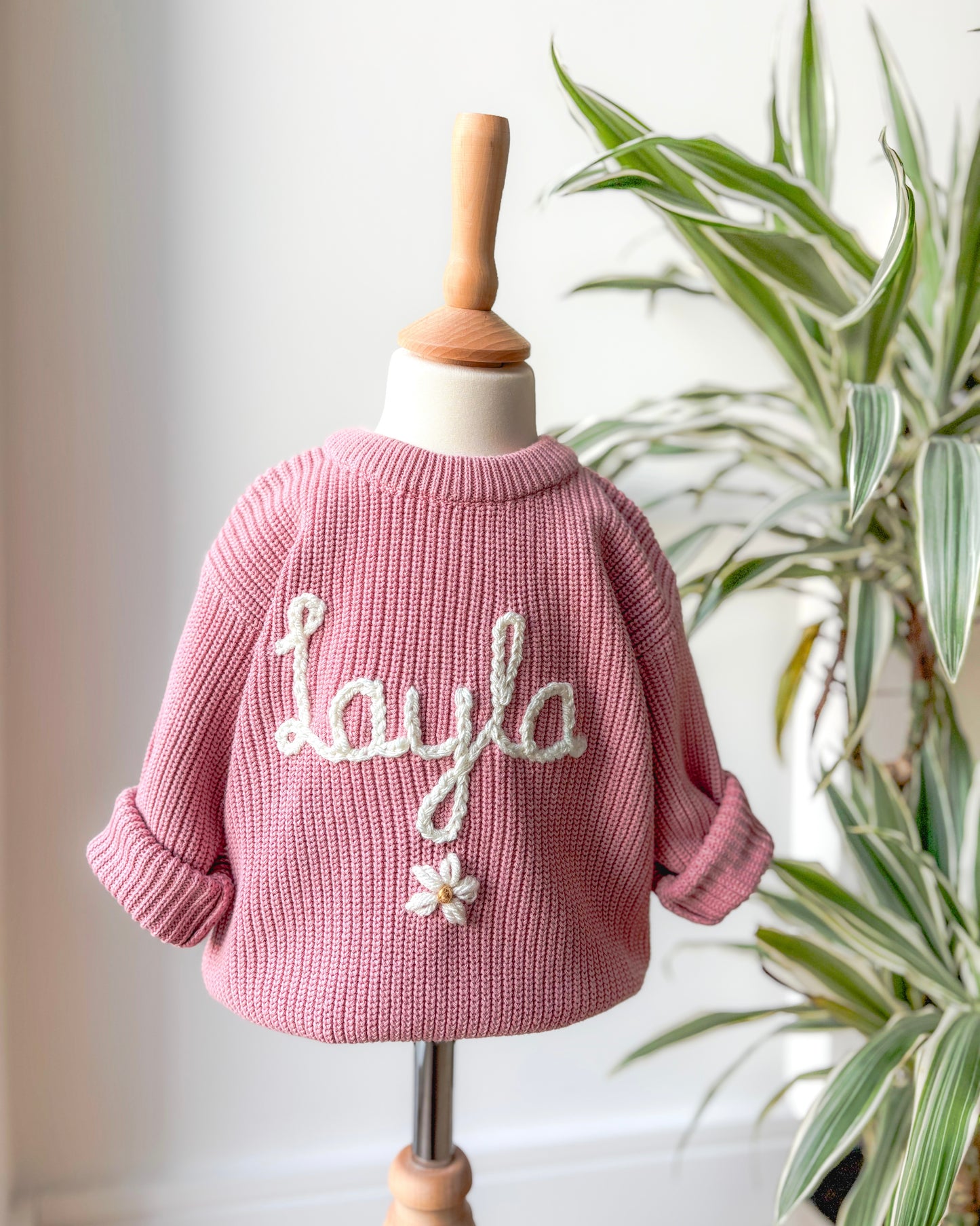 Dusky pink daisy Jumper