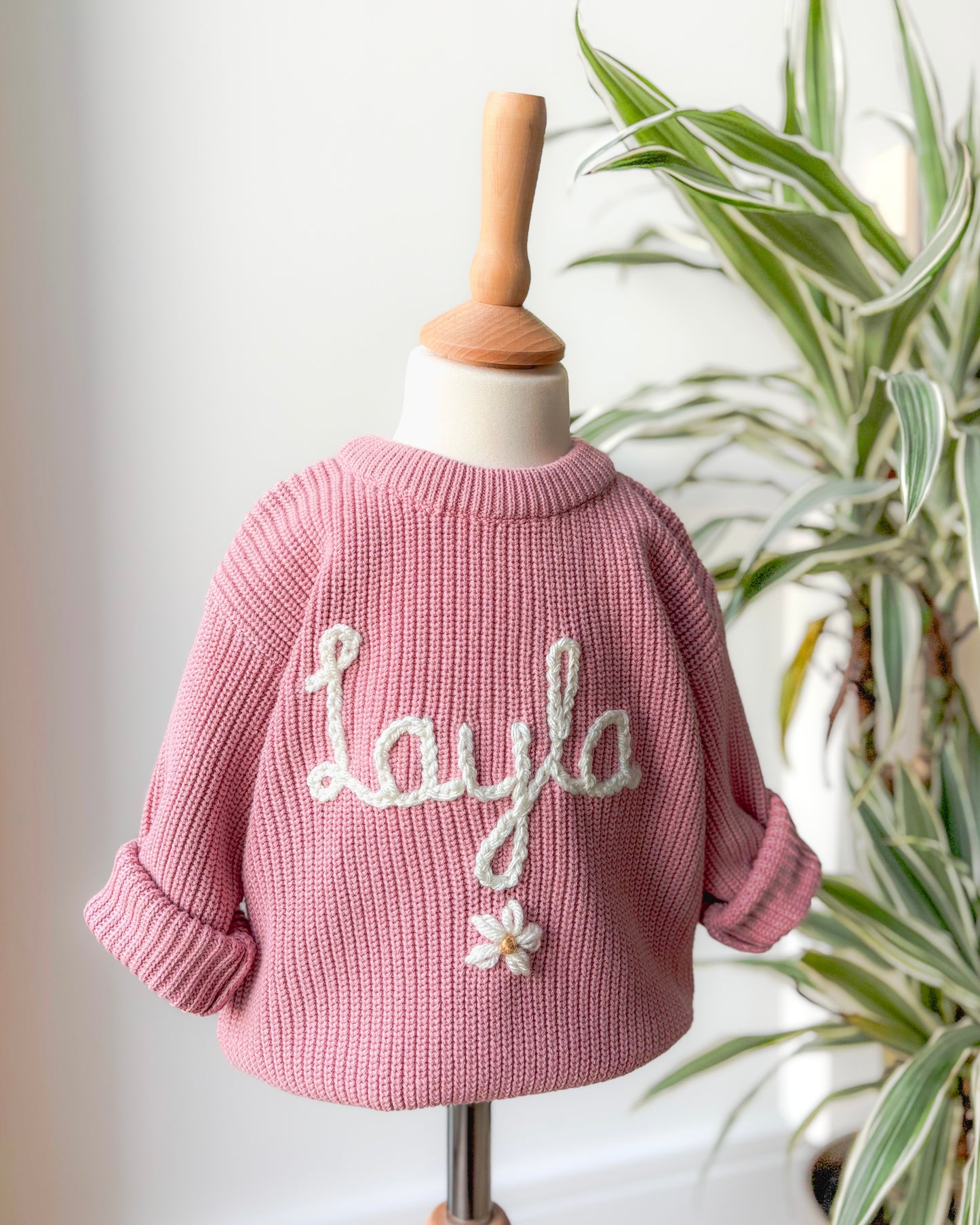 Dusky pink daisy Jumper