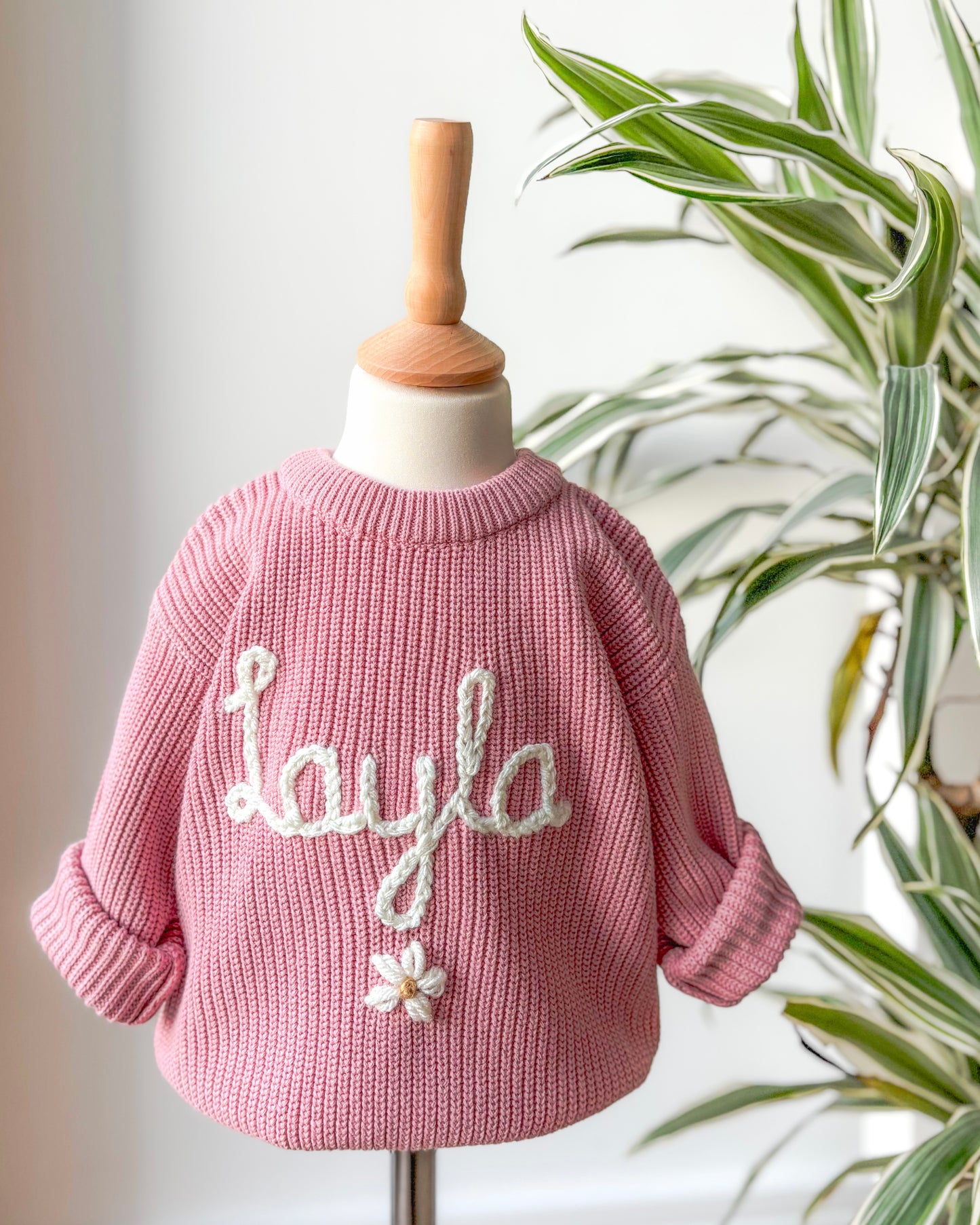 Dusky pink daisy Jumper