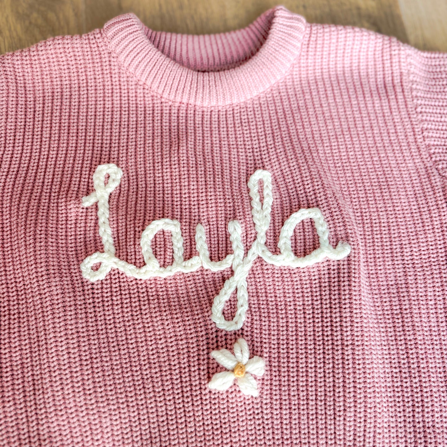Dusky pink daisy Jumper